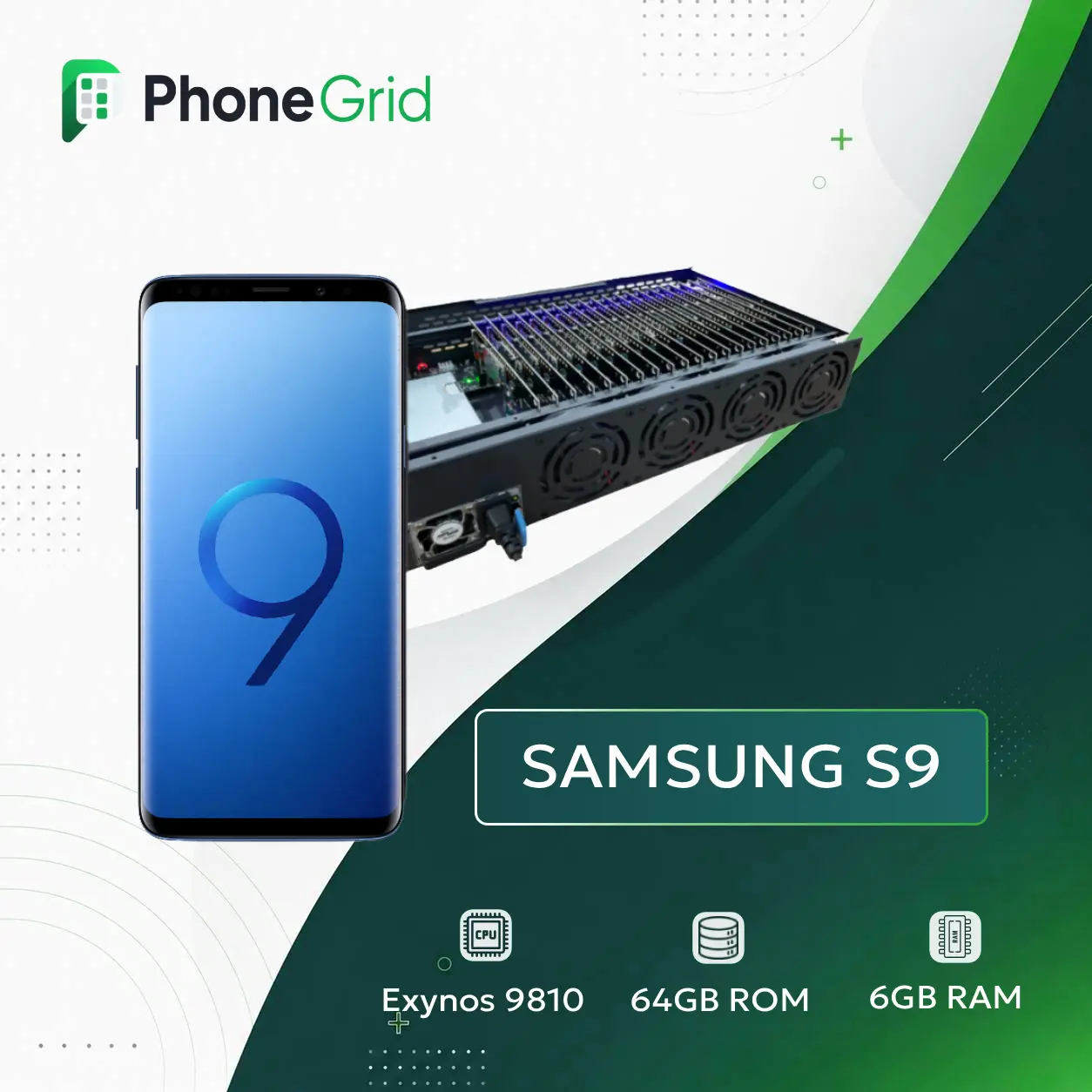PhoneFarm Samsung S9/S9 Plus Full Set