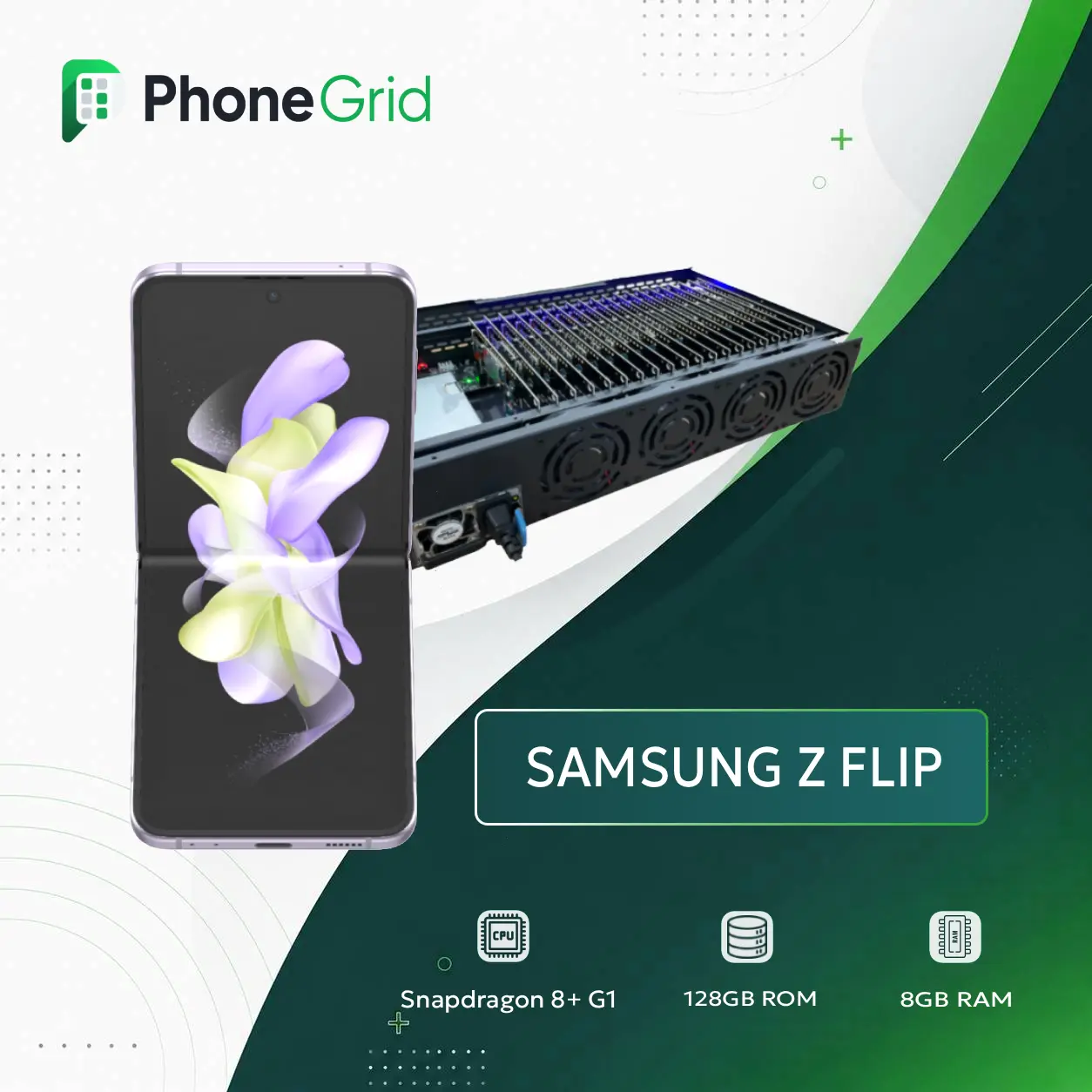PhoneFarm Samsung Z Flip 4 Plus Full Set